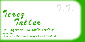 terez taller business card